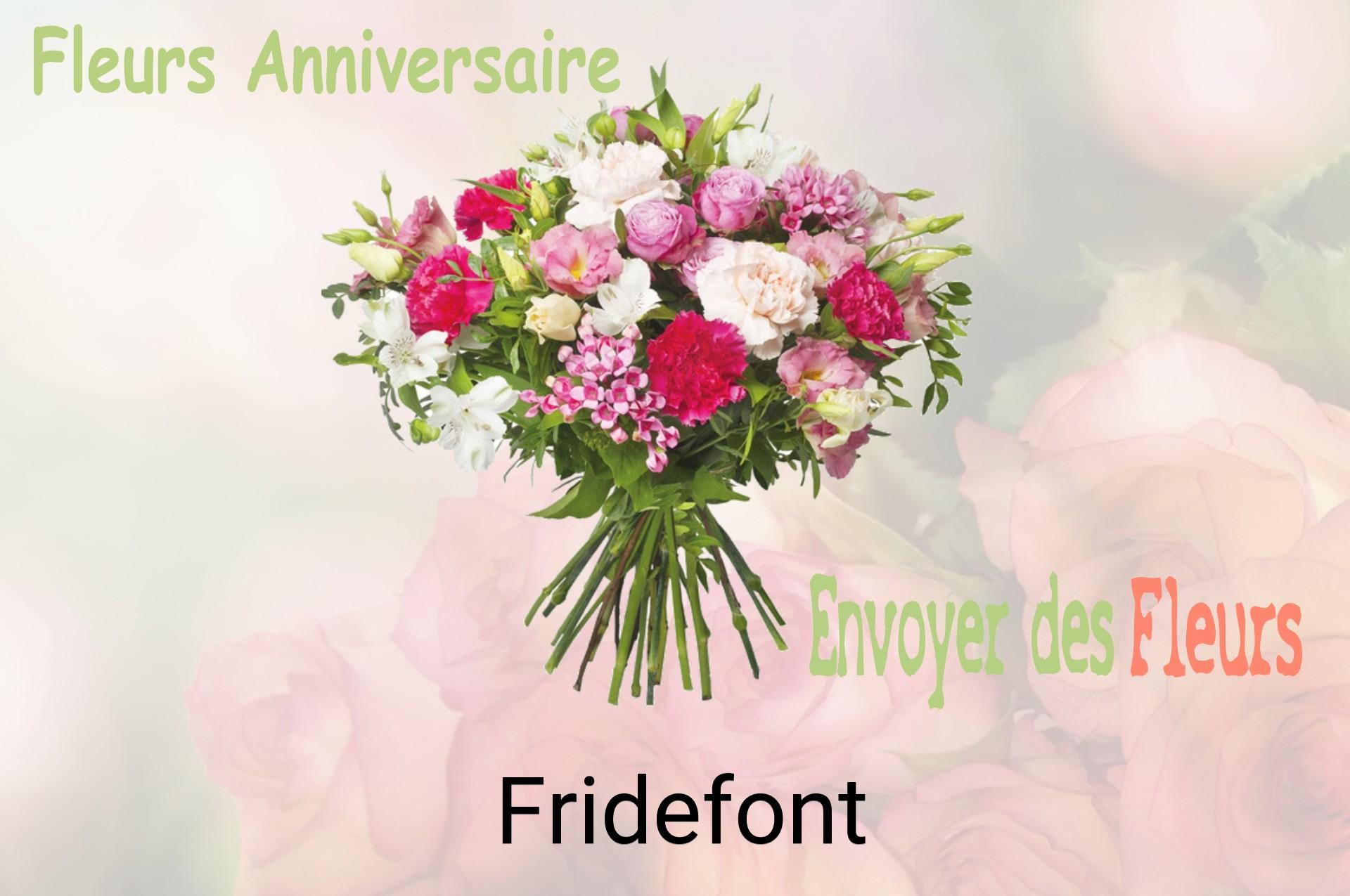 Bouquet de fleurs d’anniversaire livré à Fridefont