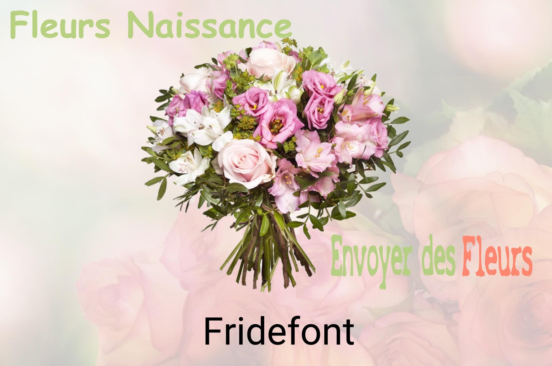 Bouquet de fleurs de naissance livré à Fridefont